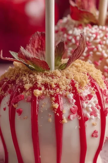 Strawberry Shortcake Candy Apples