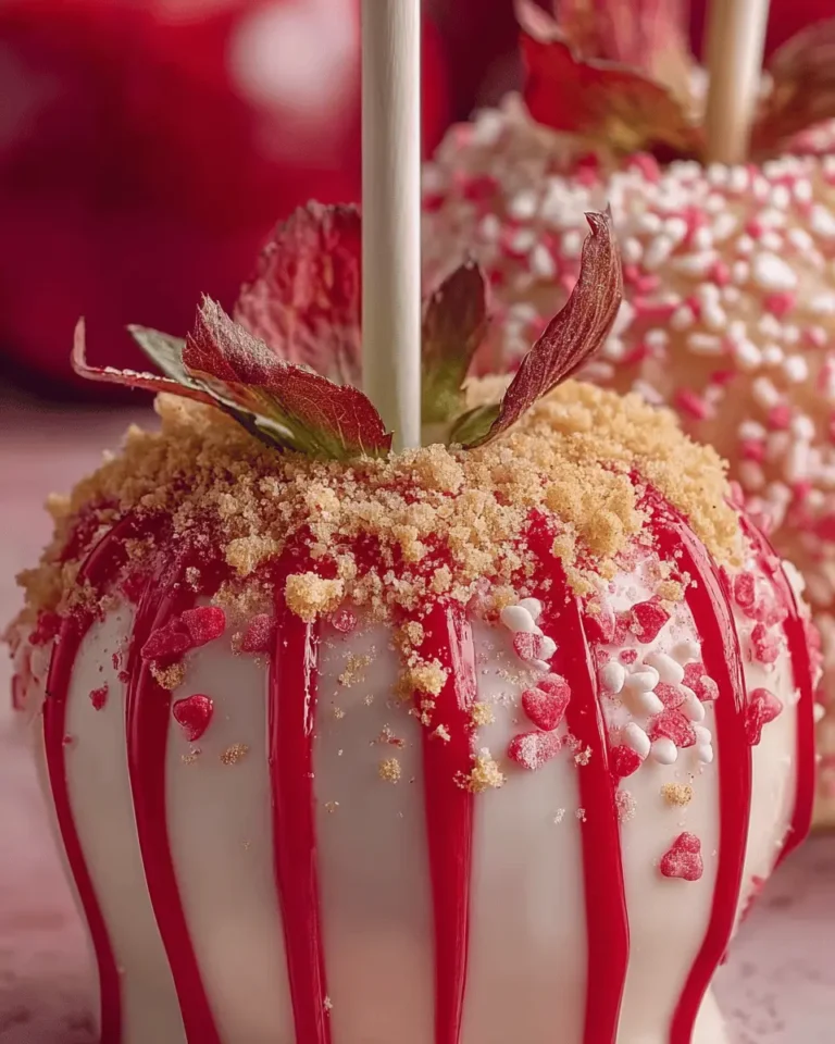 Strawberry Shortcake Candy Apples