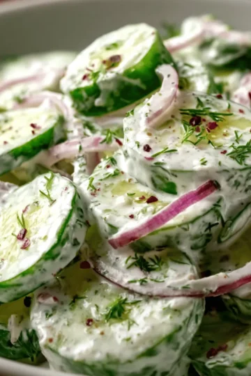 Creamy Cucumber Salad