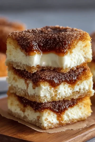 Churro Cheesecake Bars