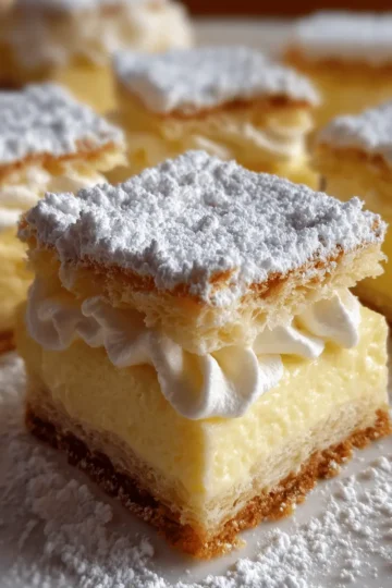 Vanilla Custard Cream Squares