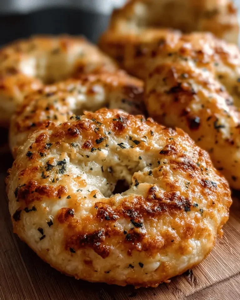 Garlic-Parmesan Cottage Cheese Bagels
