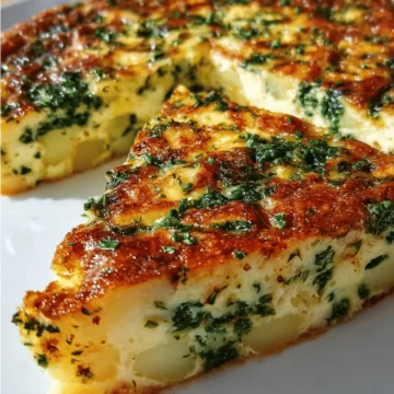 Cheesy Potato & Spinach Quiche