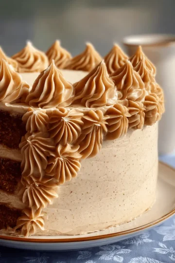 Caramel Coffee Buttercream Cake