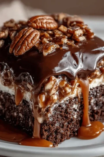 Chocolate Turtle Cake