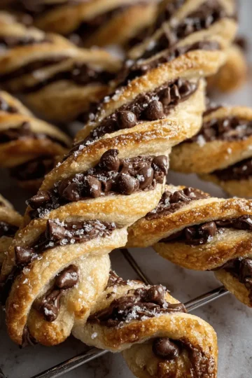 Chocolate Chip Cookie Dough Twists