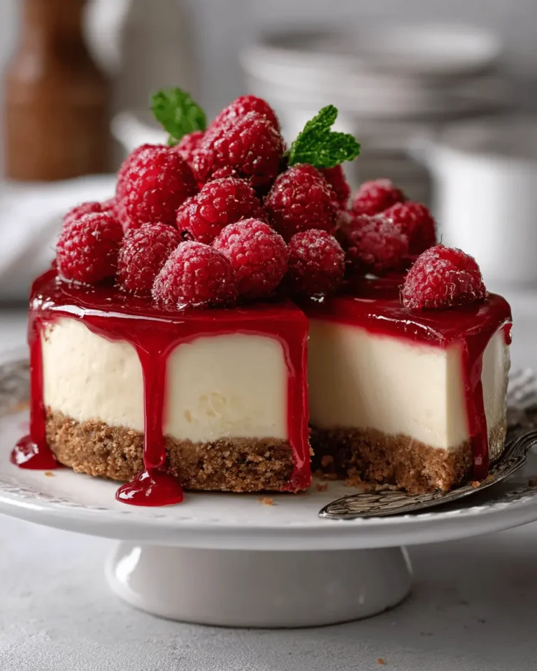 No-Bake Raspberry Cheesecake