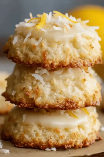 Lemon Coconut Cheesecake Cookies