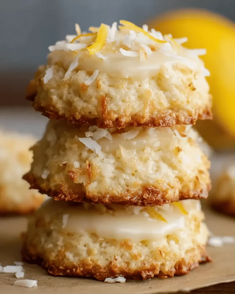 Lemon Coconut Cheesecake Cookies