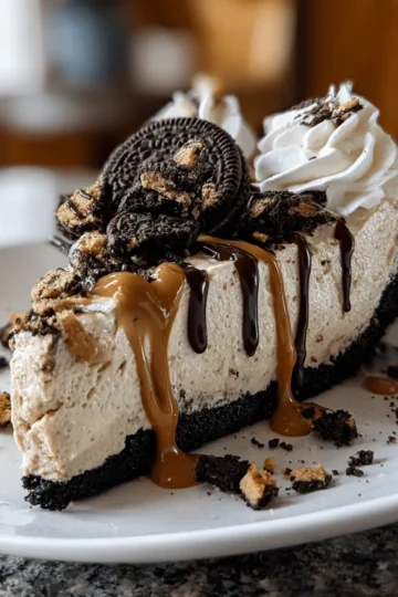 Peanut Butter Oreo No-Bake Pie