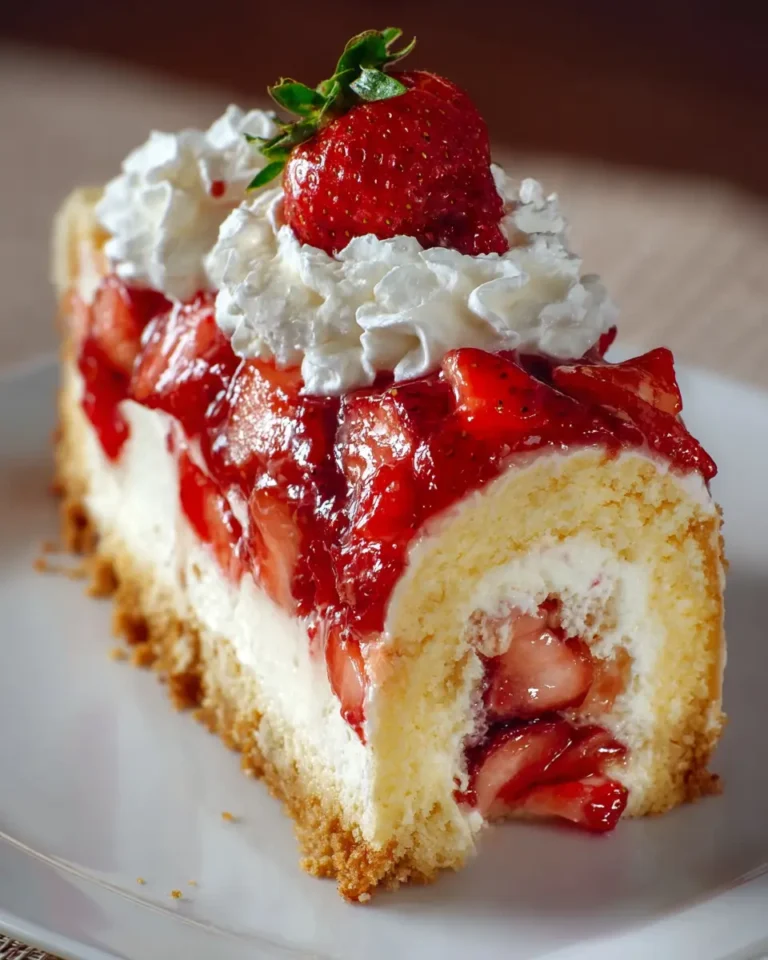 Homemade Strawberry Shortcake Cheesecake
