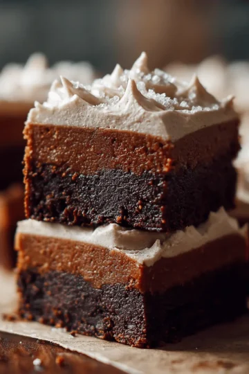 Frosted Gingerbread Brownies