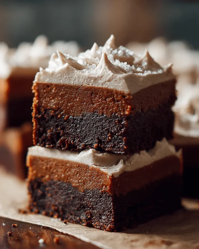 Frosted Gingerbread Brownies