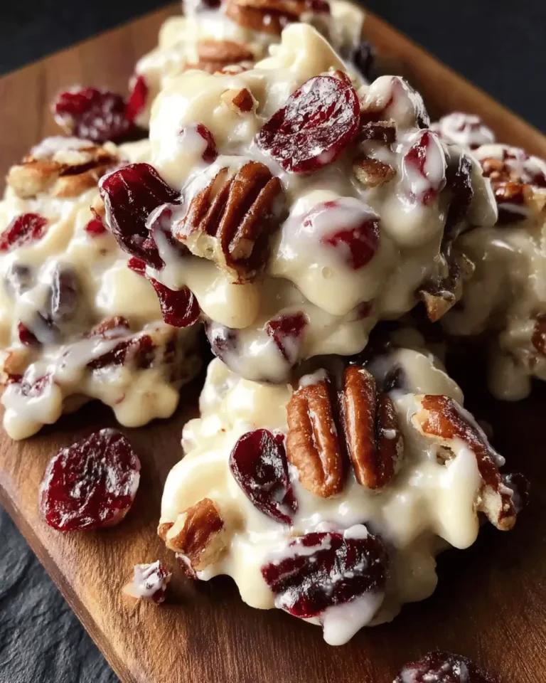 White Chocolate Cranberry Pecan Clusters