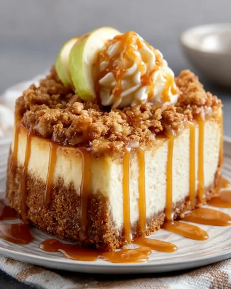 Apple Crisp Cheesecake