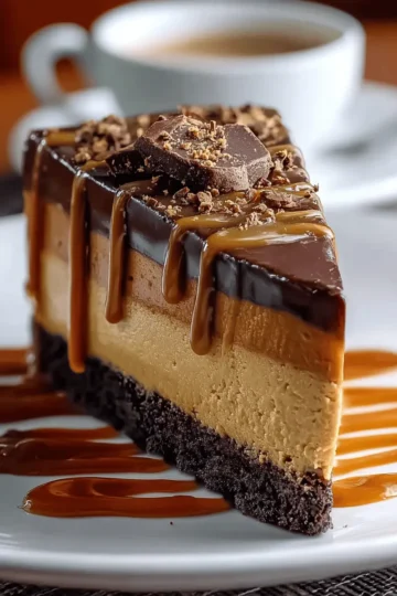 Caramel Chocolate Coffee Cheesecake