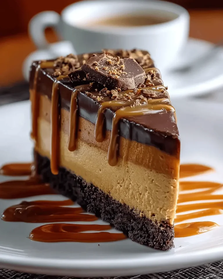 Caramel Chocolate Coffee Cheesecake