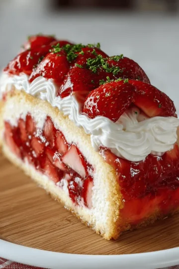 Homemade Strawberry Shortcake Cheesecake