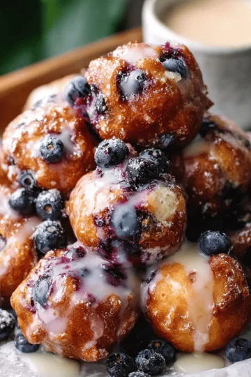 Baked Blueberry Fritter Bites