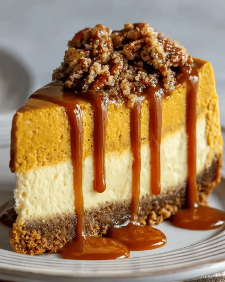 Creamy Pumpkin Cheesecake with Pecan Gingersnap Crust