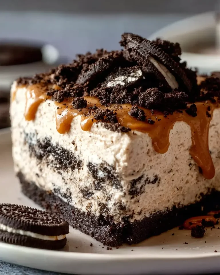 Salted Caramel OREO Ice Cream Cake