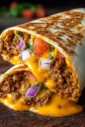 Taco Bell Cheesy Quesarito Copycat