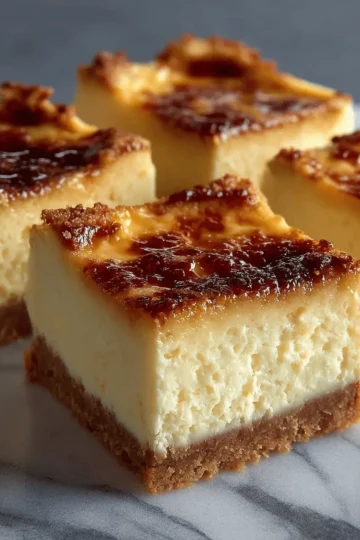 Crème Brûlée Cheesecake Bars