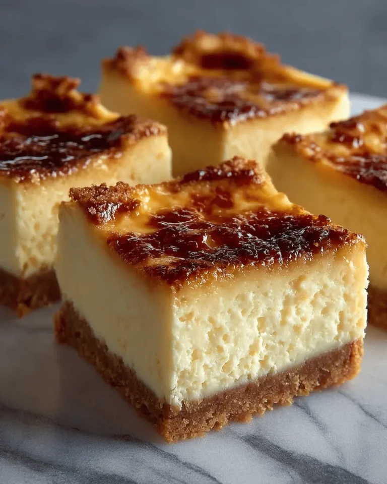 Crème Brûlée Cheesecake Bars