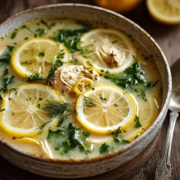 Greek Lemon Chicken Soup (Avgolemono)