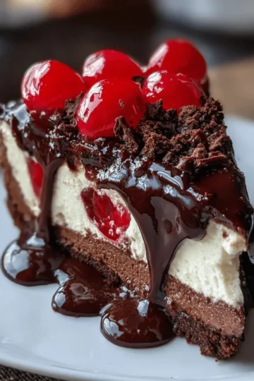 Delicious Black Forest Cheesecake