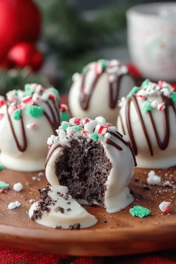 Easy Christmas Oreo Cake Balls