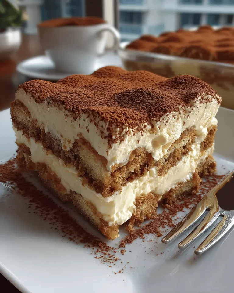 No Bake Graham Tiramisu Cake