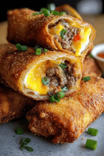 Crispy Cheesesteak Egg Rolls