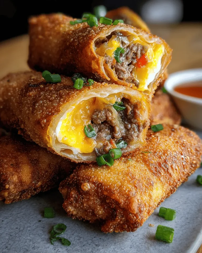 Crispy Cheesesteak Egg Rolls