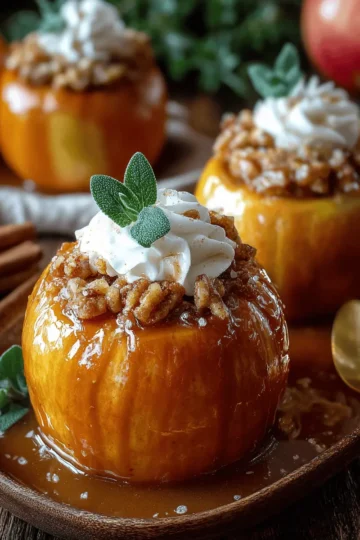 Harvest Pumpkin Pie Stuffed Apples