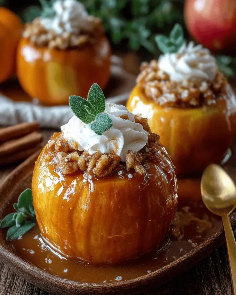 Harvest Pumpkin Pie Stuffed Apples