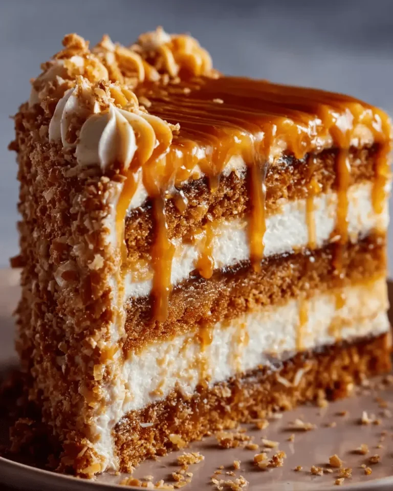 Caramel Crunch Layer Cake