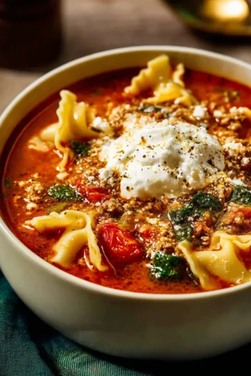 Crockpot Lasagna Soup