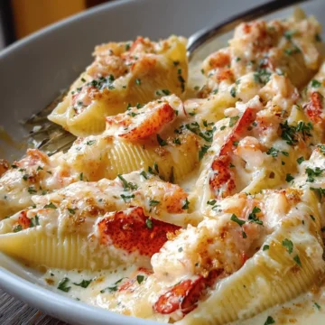 Lobster‑Stuffed Shells in Creamy Alfredo Sauce