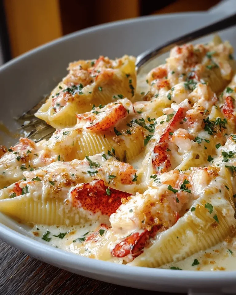Lobster‑Stuffed Shells in Creamy Alfredo Sauce