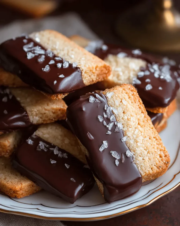 Chocolate Dipped Shortbread Cookies