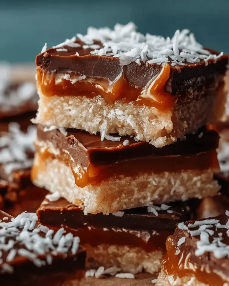 No-Bake Coconut Caramel Bars