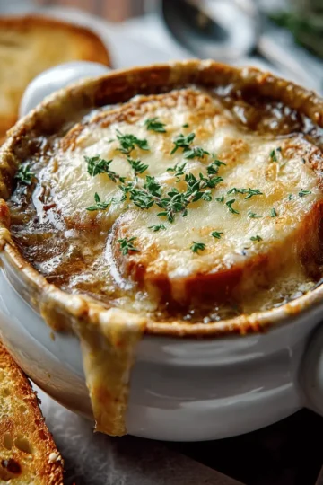 French Onion Soup with Gruyère Toast