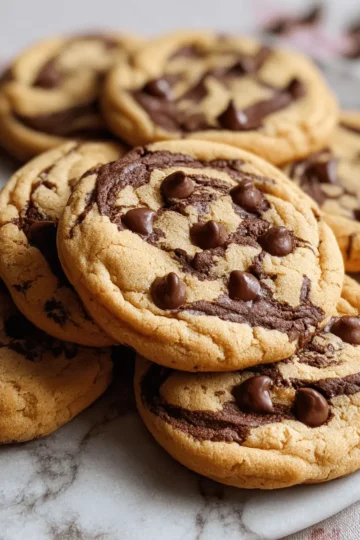 Marble Chocolate Chips Cookies
