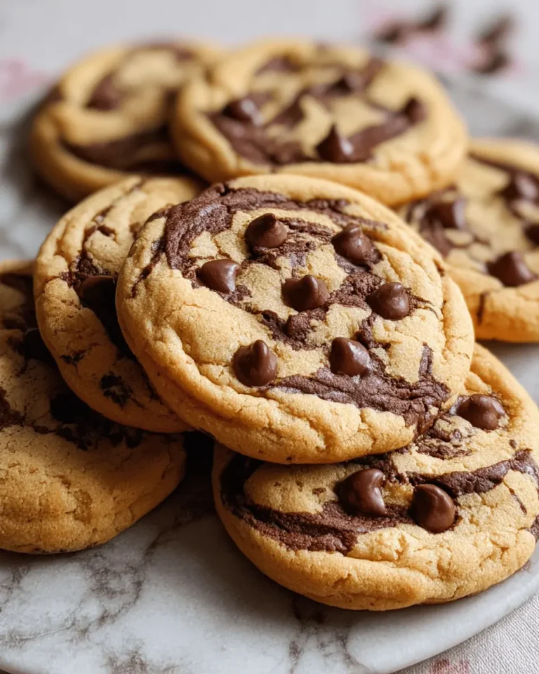 Marble Chocolate Chips Cookies