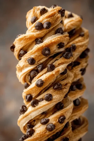 Chocolate Chip Cookie Dough Twists