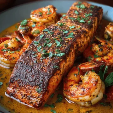 Cajun Salmon and Shrimp