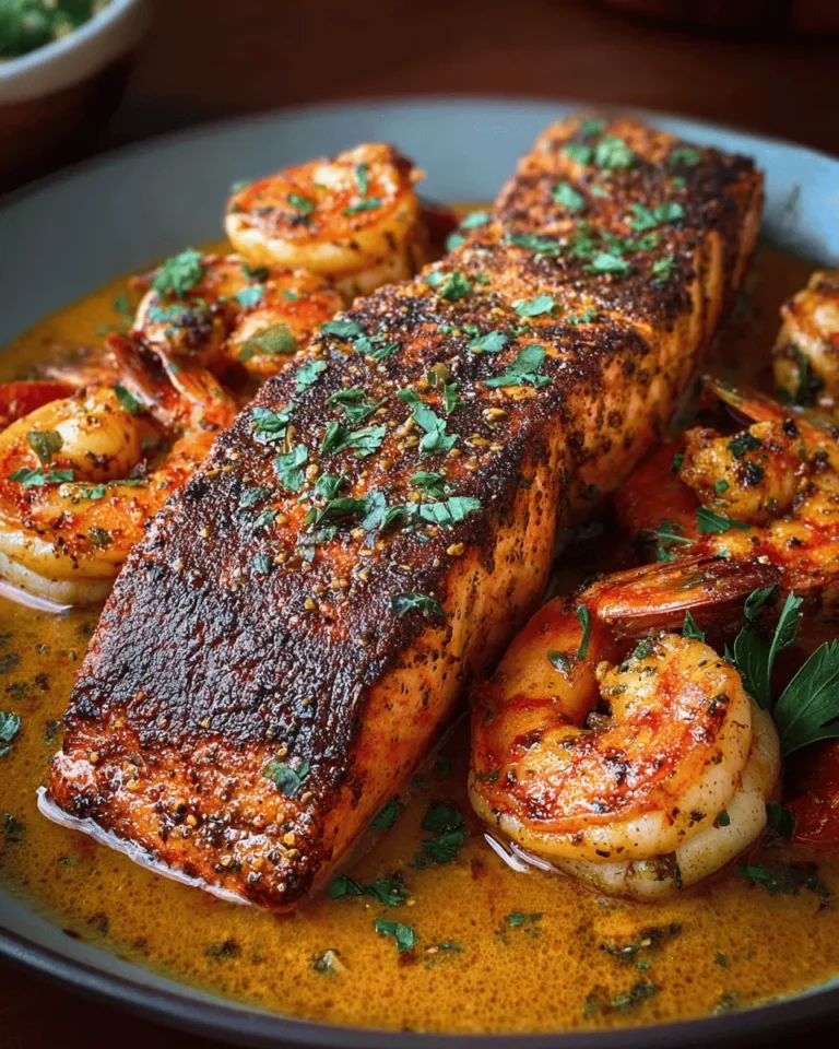 Cajun Salmon and Shrimp