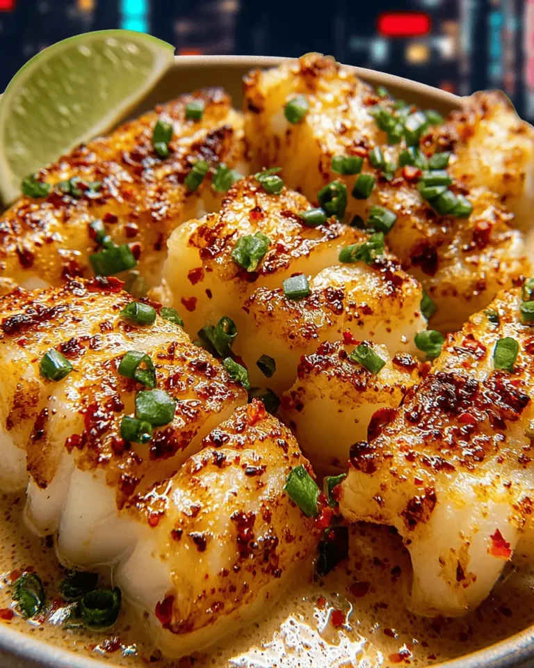 Garlic Butter Cod Strips with Sweet Chili Lime Sauce