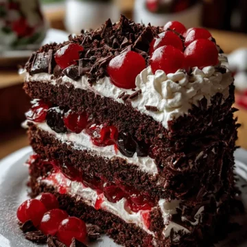 Christmas Black Forest Cake